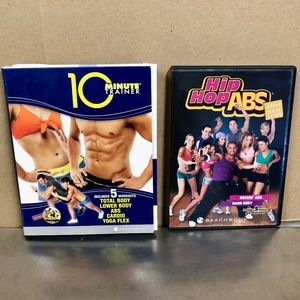 2 Beachbody DVDS - 10 minute trainer 2 disc set PLUS Hip Hop ABS for Rockin' Abs